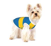 Swedish Flag Cotton Dog Shirt – Soft Breathable Dog Shirt for Dogs Cats Boy Girl Pet Tshirt,Suitable for Small Pets