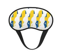 Swedish Flag Map Sleep Mask 100% Light Blocking Eye Mask for Sleeping, Sleep Mask for Unisex for Travel/Nap
