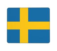 Swedish Flag Mouse Pad - Non-Slip Rubber Base Extended Gaming Desk Mat, Full-Area Print Personalized Keyboard Mat for PC Laptop Office Home