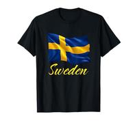 Swedish Flag Of Sweden Patriotic Men Women Kids Nordic T-Shirt