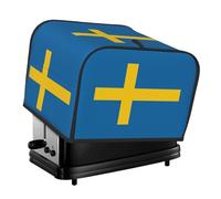 Swedish Flag Print 4-Slice Toaster Cover Protector Appliance For Kitchen Breakfast Tool Daily Decor
