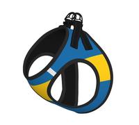 Swedish Flag Print Pet Leash Vest,For Small Dogs,Adjustable And Comfortable Cat Puppy Essentials