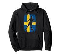 Swedish Flag Silhouette Sweden Pride Sports Lover Pullover Hoodie