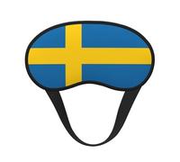 Swedish Flag Sleep Mask 100% Light Blocking Eye Mask for Sleeping, Sleep Mask for Unisex for Travel/Nap