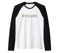 Swedish Flag, Sweden Travel Holiday, Sverige Sweden Raglan Baseball Tee