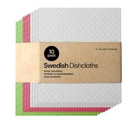 Swedish Kitchen Sponge Cloth Eco Friendly Cleaning Cloth Multi-Use Reusable Washcloths Dishcloths 10pcs