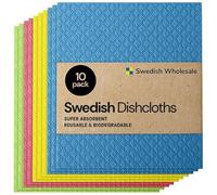 Swedish Kitchen Sponge Cloth Eco Friendly Cleaning Cloth Multi-Use Reusable Washcloths Dishcloths 10pcs