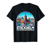 Swedish Monuments and Stockholm T-Shirt