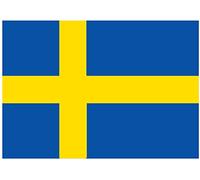 Swedish National Flag of Sweden A4 Easy-Peel PRE-Cut Edible Icing Sheet Cake Topper Decoration - This Product can be Personalised!