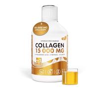 Swedish Nutra - Hydrolysed Marine Collagen 15,000mg Liquid Supplement - 500ml, 20 Day Supply | Peptides (Type I & III), Hyaluronic Acid, Biotin & Vitamins for Hair, Skin, Nails & Joints | Sugar Free