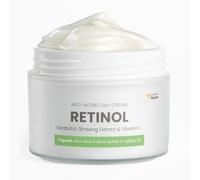 Swedish Nutra Anti-Ageing Retinol Day Cream 50ml | Infused with Vegan Collagen, Bisabolol, Ginseng Extract, Vitamin E, Organic Aloe Vera, Shea Butter & Jojoba Oil | Face Moisturiser for Skin Hydration