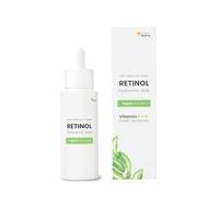 Swedish Nutra Anti-Ageing Retinol Face Serum, 30 ml | Infused with Hyaluronic Acid, Organic Aloe Vera, Vitamin E, C & Green Tea Extract | Collagen Boosting Treatment for Skin Health & Hydration