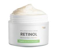 Swedish Nutra Anti-Aging Retinol Night Cream I Hydrated & Glowing Skin Treatment I Niacinamide, Vitamin E, Organic Aloe Vera, Shea Butter I Made in Sweden - 50ml