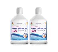 Swedish Nutra Collagen Support MAX 12,000 mg Liquid, 2 x 500 ml, 40 Day | Liquid collagen type 1, 2 & 3 with Chondroitin, MSM, Hyaluronic Acid, Turmeric & Vitamins C & D3 for joints; sugar free