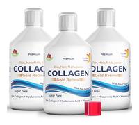 Swedish Nutra - Gold Retinol - 3 Packs of 500ml, 60 Day Supply - 12500 mg Marine Collagen I Sugar-Free I Minimize Fine Lines, Wrinkles & Improve Skin Elasticity