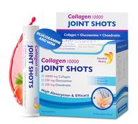 Swedish Nutra - Joint Shots I 20 Day Supply I 10,000 mg Collagen Type I, II & III I Glucosamine, MSM, Chondroitin, Turmeric I 100% Natural Flavour I Sugar-Free