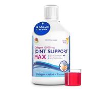 Swedish Nutra Joint Support MAX Liquid Supplement - 20 Day Supply, 500 ml | 12,000 mg Hydrolyzed Collagen (Type 1, 2 & 3), Glucosamine, Chondroitin, MSM & Vitamin D | Support Joints, Bones & Mobility