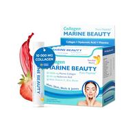Swedish Nutra Marine Beauty 10,000 mg Liquid Collagen Shots, 20 x 25 ml | Type 1 & 3 marine beauty collagen shots for hair, skin & nails; 100% natural flavour, high absorption, daily beauty shot