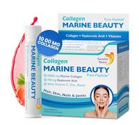 Swedish Nutra - Marine Beauty Collagen Shots (20 Shots) | Collagen Type 1 & 3 for Hair, Skin & Nails | 100% Delicious Natural Flavour | High Absorption