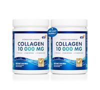 Swedish Nutra - Hydrolyzed Marine Collagen Powder Supplement - Pack of 2 x 300 g, 60 Day Supply | Pure Peptide for Healthy Hair, Skin, Nails & Joints I 100% Natural & Gluten Free