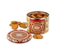 Swedish Pepparkakor Christmas Gingerbread Biscuits in Large Decorative Tin, Ginger Thins, 900g