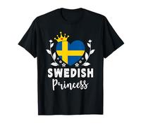 Swedish Princess Sweden Flag Proud Swedish Girl T-Shirt