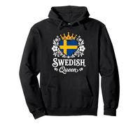 Swedish Queen Sweden Flag Proud Swedish Woman Pullover Hoodie