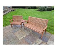 Swedish Redwood Angled Garden Tete a Tete by Croft - 5 Seats