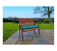 Swedish Redwood Garden Bench by Croft - 2 Seats