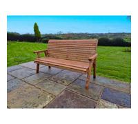 Swedish Redwood Garden Bench by Croft - 3 Seats