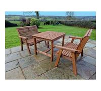Swedish Redwood Garden Furniture Set by Churnet Valley - 4 Seats