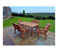 Swedish Redwood Garden Furniture Set by Croft - 4 Seats