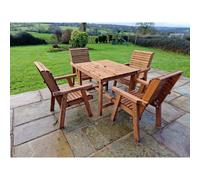 Swedish Redwood Garden Furniture Set by Croft - 4 Seats