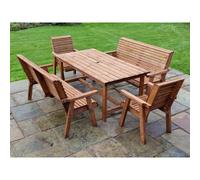 Swedish Redwood Garden Furniture Set by Croft - 8 Seats