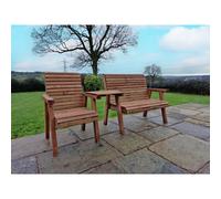 Swedish Redwood Garden Tete a Tete by Churnet Valley - 3 Seats