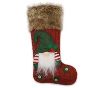 Swedish Santa Fashionable Knitted Gnome Stocking for Christmas Home Decor, Cute Faceless Sock for Hanging