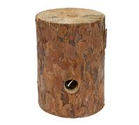 Swedish Torch Citronella Fire Log Candle - Natural Wooden Lantern