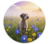 Swedish Vallhund A Thoughtful 1000pc Round Puzzle with Pet Dog, Ideal for Relaxation Corners, Great for Artistic Souls 1000pcs (67.5x67.5cm)