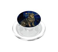 Swedish Vallhund Dog Van Gogh Starry Night PopSockets PopGrip for MagSafe