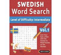 Swedish Word Search - Level of Difficulty: Medium - Vol.1 - Delta Classics - Give Your Eyes a Rest with the Easiest to Read Puzzles on the Market!