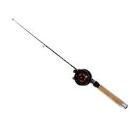 Sweeaau 1 Set Fishing Rod With Fishing Reel Short Portable Winter Outdoor Ice Fishing Rods For Kids Ages 4-8