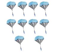 Sweeaau 10 Pieces Gadgets Throwing Parachute Outdoor Parachute Airborne Troops Figures Outside Flying Toy For Kids Outdoor Flying Toy For Kids