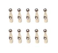 Sweeaau 10pcs Umbrella Tail Beads Metal End Caps For 4mm Umbrella Repair And Metal Tips For 4mm Diameter Bone Tail Beads