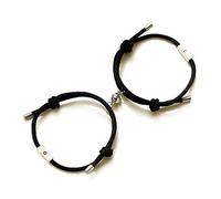 Sweeaau 2 Pieces For Creative For Sun Moon Lover Couple Distance Matching Jewelry Charm Gift Him Charm Bracelets Teens Girls