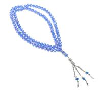 Sweeaau 9 Color 99 Bead Religious Tasbih Prayer Beads Car Pendant Ornaments Crystal Beads Simple Necklace Bead For Men Women Rosary String