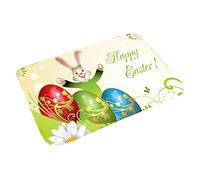Sweeaau Animal Easter Decoration Floor Mat 23.6x15.7 Inch Doormats Anti-Slip Mat For Indoor Outdoor Entrance Easter Day Decor Prayer Thick