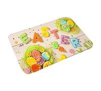 Sweeaau Animal Easter Decoration Floor Mat 23.6x15.7 Inch Doormats Anti-Slip Mat For Indoor Outdoor Entrance Easter Day Decor Prayer Thick