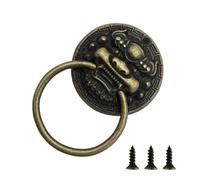 Sweeaau Asian Styles Cabinet Handle Single Hole Installation Metal Workmanship Furniture Improvement Accessory Chinese Cabinet Door Handles