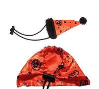 Sweeaau Bearded Dragon Costume Adjustable 2Pcs Hat And Cloak For Reptiles Small Pet Animals Holiday Dress Up Accessories Halloween Costume