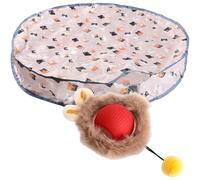 Sweeaau Cats Play Mats With Teaser Ball Interactively Toy Automatic Funny For Physical And Mental Enrichment Moving Ball